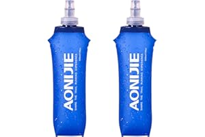 ‎TRIWONDER TRIWONDER TPU Faltbarer Trinkflaschen, Soft Flask, Wasserflasche BPA-Frei Sportflasche für Trinkrucksack Fahrrad Sport