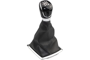 MoguGo Schaltknauf Schaltsack 5 Gang Für Ford Focus MK2 2005-2012 Schaltmanschette (5 Gänge)