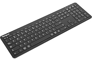 FIINIX Targus Multi-Device Bluetooth Full Size Keyboard | Permanent Anti-Microbial Body | Connect to: PC, Tablet, Laptop & Smartphone | iOS, Windows, Android & Linux Compatible | UK QWERTY Layout