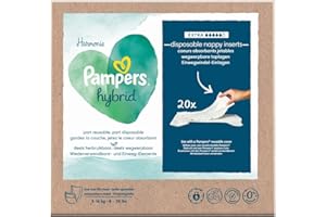 Pampers - Harmony Hybrid, pack de 20 garnitures absorbantes jetables, extra - 1 pièce