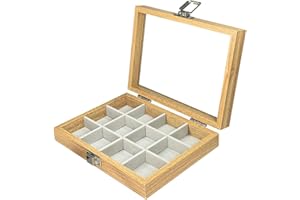 MAESTRORELOJERO MR Maestro Relojero | Caja organizadora Madera 12 Espacios