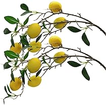 Ghirlanda Limoni Artificiale 185cm - Decorazione Primavera Estate Per Porte E Pareti