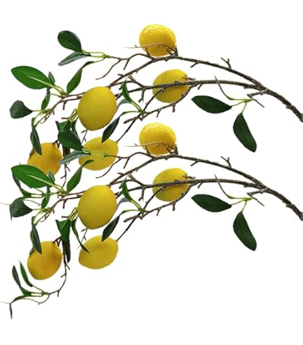 Set 10 Limoni Artificiali In Plastica - Decorazione Realistica Per Casa, Cucina E Feste