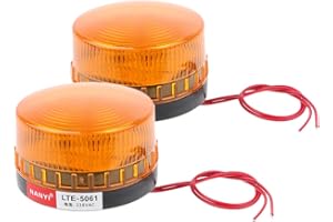 KESOTO 2X Gyrophare Balise de Signalisation Lumineuse LED 220v Lampe d'Avertissement Clignotant Eclairage d'urgence Voiture