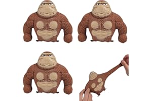 WUKESIFY Giocattolo elastico Gorilla | Scimmia Splat | Scimmia Spongiosa | Squishy Monkey Toy Figure | Giocattolo estensibile Anti-Stress Scimmia Gorilla | Gorilla Elastisches Spielzeug Giocattolo Fidget