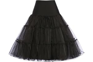 GRACE KARIN Haute Jupon de Princesse Mariage Petticoat Jupon Femme sous Robe/Jupe en Tulle Taille