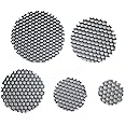 BCOMFY 10pcs LED Soft Light Shade Hood Downlight Spotlight Round Honeycomb Mesh Cover Black Anti-glare Anti-dazzling Light Aluminum (Color : 70mm)
