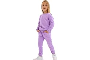 deiko Kinder Jungen Mädchen Unisex Kleidung%100 Baumwolle Outfit Kinder Kleidung Set | 2tlg langärmliges Oberteil und Hose mit Taschen