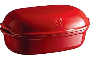 Emile Henry EH349501 Pane Artigianato, Ceramica, Rosso Grand Cru, 5 litri
