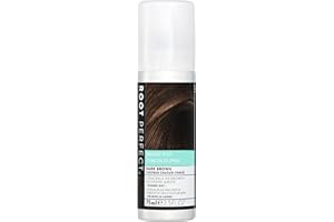 ROOT PERFECT Root Touch Up Spray – Dark Brown, Instant Root Concealer for Grey Coverage, Temporary Hair Colour Spray, Quick-Dry, Hair Disguise Solution, 75ml