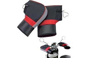 HKSICHENGKEJIUK Motorcycle Handlebar Muffs Gloves Windproof Waterproof Motorbike Grip Handlebar Gloves Winter Thick Scooter Bike Cycling Gloves Mittens Motorcycle Hand Warmer For Motorcycles Scooters Bike Snowmobiles