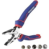 WORKPRO Universal Pliers 200 mm 4 in 1 Cr-V Steel | Eccentric Design with Ergonomic Handle for Cutting, Holding and Electrica