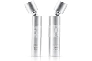 CCLIFE 2pzs Llave de Bujía Magnética para Coche 3/8" Llave Bujías 14mm Vaso Bujias 12 Caras con Spline 14mm/16mm Material CR-V Longitud de la Extensión 250mm