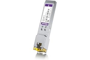 REDLUX 1G SFP RJ45 minigbic Module, Cat.5e RJ45 Copper Connector, hasta 100m, 1000Base-T Copper Transceiver Compatible para Cisco GLC-T/SFP-GE-T, Meraki MA-SFP-1GB-TX, Ubiquiti UF-RJ45-1g, Mikrotik