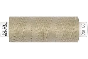 DIE STOFFTANTE Gütermann Fil à coudre polyvalent TOLDI | 500 m | Fil pour machine à coudre | 40 couleurs (186 beige)