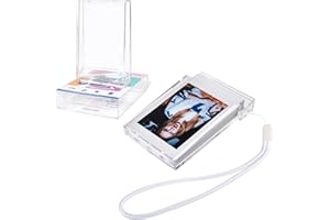 HIYQIN - Lot de 2 Boîtes de Rangement pour Photos de 2x3, Étui pour Photos Instax, Mini Support Photo pour Film Instantané Fujifilm Instax Mini 12 11 9 8 7 99 70 40 90 Evo - Transparent