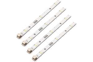 KWINFEI 4 Stück LED-Lichtleiste 12V 2W Ersatz für Kühlschrank E349766 MDDZ-162A 1629348 1529227, Kompatibel mit KIFF5017 KIFF5020 KIFF7017 KIFF7020, Energiesparende Kühlschranklampe LED