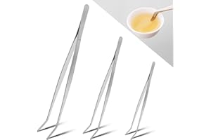 BRELET 3 Pinze in Acciaio Inox (20/25/30 Cm) Professionali - Pinzette per Cucina, Adatte per Chef, Bistecche, Barbecue