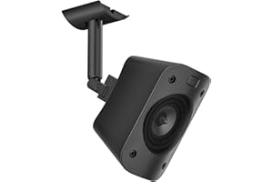 NOTIELA Soporte de Pared y Techo para Logitech Z906 5.1 Sistema de Altavoces de Sonido Envolvente inclinable y Giratorio, Soporte de Montaje Ajustable para Altavoces satélite Logitech Z906, Montaje en Pared,