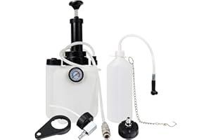 bestyks Kit de Remplacement pour purgeur de Frein de Voiture 3L pour purgeur Manuel de Liquide de Frein, Appareil de Purge de Frein avec Bouteille de Purge de Frein 1L, One-Bleeder
