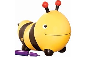B. toys by Battat Hüpfball Biene Bouncer Bumble Bee mit Handpumpe, für Kinder ab 18 Monaten