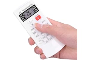 HYUDUO1 Telecomando per condizionatore d'aria resistente all'usura in ABS, accessorio di ricambio per telecomando universale per aria condizionata adatto per AUX YKR-H / 102E Bianco