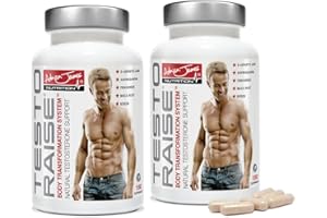 Adrian James Nutrition - Testoraise (2 Pack) Testosterone Supplements for Men, Premium Grade Testosterone Booster with Ashwagandha, Maca Root, Fenugreek, Magnesium, Zinc, Boron, Vitamin D3 & E