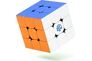 ROXENDA Gan 356 RS Kostka Prędkości, 3x3 Gan 356 RS Stickerless Kostka Prędkości, Gan 3x3 Cube V3 System Magiczna Kostka Dla Początkujących i Profesjonalistów, Ulepszona Wersja Gan 356 R