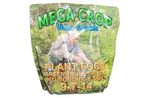GREENLEAF NUTRIENTS Mega Crop 1-Part Complete Hydroponic and Soil Base Nutrient Fertilizer for Plants with Organics …
