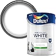 Dulux Silk Emulsion Paint For Walls And Ceilings - Pure Brilliant White 5 Litres