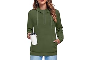 Bestbee Women's Zip-Up Hoodie Long Sleeve Sweatshirts Thin Lightweight Jacket Casual Tops with Pockets
