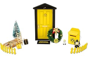 Borussia Dortmund BVB Wichteltür sekretne noszenie Świętego Mikołaja młodzieżowe unisex, schwarzgelb, jeden rozmiar