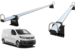 TITAN VAN ROOF RACKS & ACCESSORIES TITAN WorkReady Van Roof Rack 2 Bars - Compatible Fittings to fit a VAUXHALL VIVARO MK3 (2019 onward)
