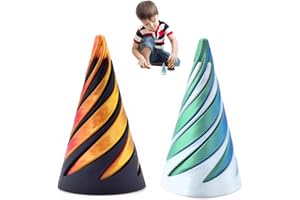GEAANEN 2 Pcs Impossible Cone The Impossible Cone Spiral Cone Fidget Toy Spirale Spielzeug Impossible Cone The Impossible Cone Spiral Cone Fidget Toy Spirale Spielzeug Impossible Cone Spiral Cone Fidget Toy