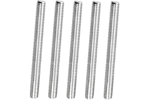 MACHSWON 5Pcs M5 x 50mm Fully Threaded Rod, 304 Stainless Steel Right Hand Long Threaded Screw Rods Fasteners Bars Studs