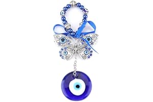 BANAPOY Wisiorek Amulet Blue Evil Eye Blue Eye, naszyjnik wisiorek Blue Evil Eye, dla kobiet mężczyzn