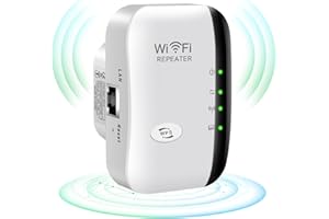 NICEJOOE WiFi Extender,2023 Generation WiFi Booster,Covers Up to 3000 Sq.ft and 35 Devices,Internet Booster with Ethernet Port,WiFi Range Extender,Alexa Compatible（White)