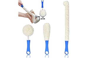 behone 3 szt. miękka szczotka do czyszczenia kubków, dekanter do wina, zestaw szczotek do czyszczenia szkła, elastyczna szczotka do czyszczenia butelek giętka butelka do kieliszków, kieliszków szampana, kubków, szklanek