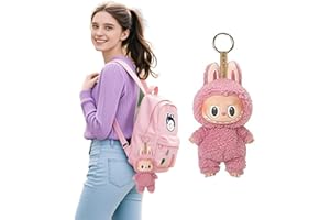 Atsmoce Labubu Plush Labubu Keychain Labubu Keyring Labubu Doll 17 cm
