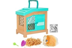 Giochi Preziosi Live Pets, Mommy To Be Playset, Peluche Interattivo Porcellino D'India con 3 Cuccioli e Accessori, Oltre 20 Suoni e Interazioni, Giocattoli Bambina 4 Anni +