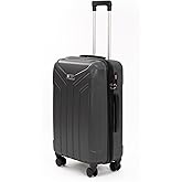 Cotpoly Home Petra Orta boy Bavul, Cotpoly ABS Valiz, Orta Boy Valiz (Petra-Antrasit-Medium)