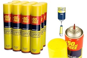 Luxtrous Genuine Clipper Butane Gas - Universal Refill Fluid for Lighters, BBQ, and Cooking - 300ml Capacity - Reliable & Safe Fuel Solution (Pack of 4)