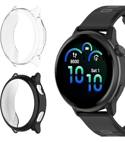 Coque Silicone Souple TPU Pour Garmin Vivoactive 6 [2 Pièces] - Protection Légère, Écran Libre, Installation Facile