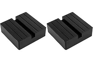 ANBOO Lot de 2 supports en caoutchouc pour cric de voiture, tampon en caoutchouc cric, accessoire