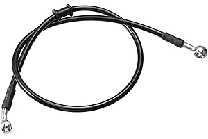 Motoforti 80cm 31.50" Motorcycle Brake Clutch Gas Oil Hoses Line Pipe Black