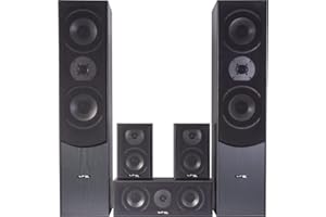 LTC Lotronic E1004BL - Sistema Diffusori 5.1 Home Theatre Hi-Fi, 1150 Watt potenza maxima, Bass Reflex, Nero