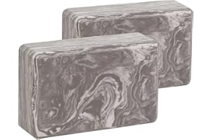 EXERZ Briques Yoga/Blocs de Yoga Haute densité 2PK - Briques de Mousse de Fitness Confortables, antidérapantes - Léger et Facile à Transporter