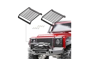 INJORA RC Scheinwerfer Gitter RC LED Light Guards Grille 2pcs Lampe Guard Light Cover für 1:10 RC Crawler TRX-4 T4
