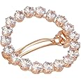 Accessher Ethnic Rose gold - Toned American Diamond Stone Studded Handcrafted Delicate French Barrette/Hair Pin/Hair Clip For Women and Girls Pack of 1