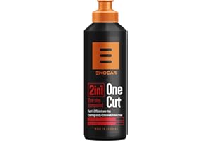 Ewocar 2in1 One Cut One Step Compound – Professional Polishing Compound for DA & Rotary Polishers | Removes Sanding Marks, Scratches, Swirls & Holograms | High Gloss | Water-Based & Filler-Free